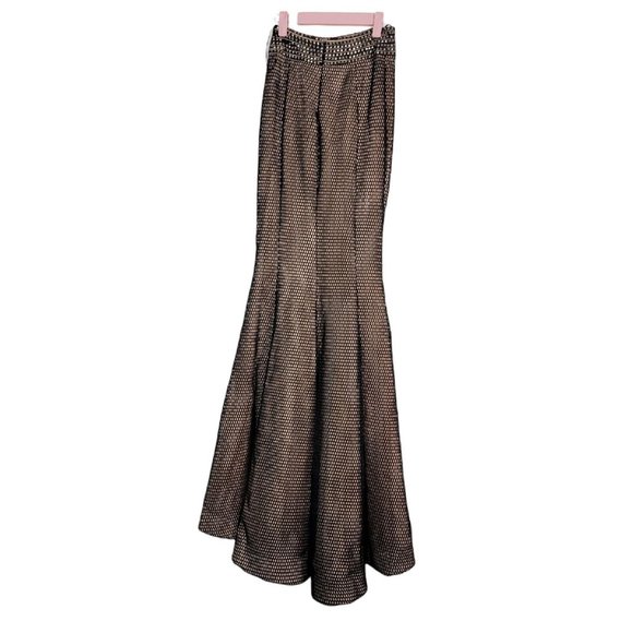 Jovani Black Two Piece Studded Mermaid Fit and Flare Prom Formal Dress Size XS - Picture 3 of 12